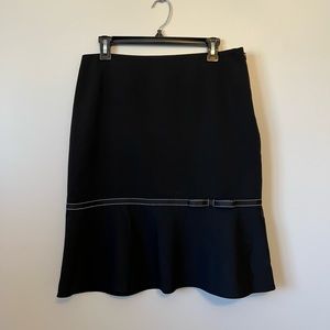 Giorgio Fiorlini Collection Black Skirt Ribbon Detail Size 10